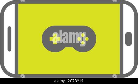 Phone icon game pad logo vector template illustration Stock Vector
