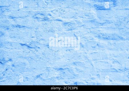 Blue stucco texture. Designer interior background. Abstract architectural surface. Stock Photo