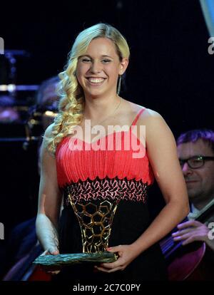 Prague, Czech Republic. 21st Mar, 2016. ***FILE PHOTO*** Czech professional footballer Katerina Svitkova receives award Footballer of the Year, on March 21, 2016, in Prague, Czech Republic. Credit: Michal Dolezal/CTK Photo/Alamy Live News Stock Photo