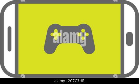 Phone icon game pad logo vector template illustration Stock Vector