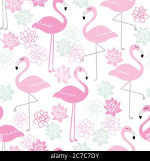 Vintage seamless tropical pattern in retro colors. Hand drawn. Vector illustration that can be used for wallpaper, textile, web page background Stock Vector