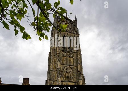 Beautiful shot of the Old Cathedral or Basilica of Our Lady in Tongeren, Belgium Stock Photo