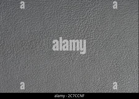 Black leather texture background macro close up view Stock Photo