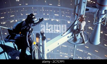 David Prowse and Mark Hamill in  Star Wars Episode V the Empire Strikes Back - Promotional Movie Picture Stock Photo