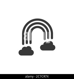 Rainbow Clouds Glyph Icon Vector Stock Vector Image & Art - Alamy