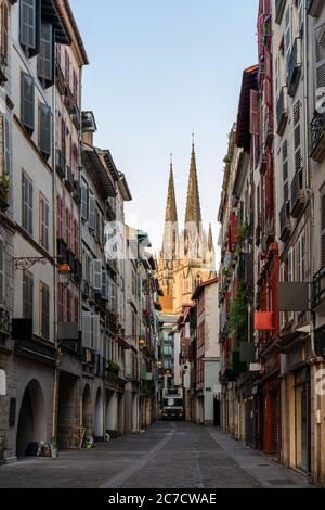 The Cathedral of Saint Mary of Bayonne in France Stock Photo