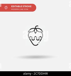 Fondue Simple vector icon. Illustration symbol design template for web mobile UI element. Perfect color modern pictogram on editable stroke. Fondue ic Stock Vector