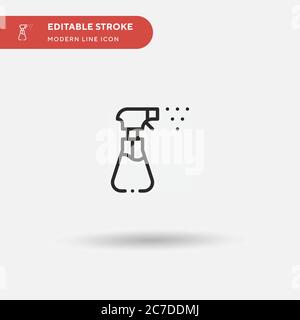 Sprayer Simple vector icon. Illustration symbol design template for web mobile UI element. Perfect color modern pictogram on editable stroke. Sprayer Stock Vector