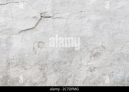Blank concrete wall white color for texture background Stock Photo