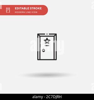 Dressing Room Simple vector icon. Illustration symbol design template for web mobile UI element. Perfect color modern pictogram on editable stroke. Dr Stock Vector