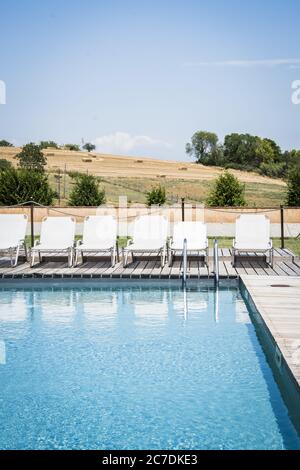 white house swimming pool outdoor