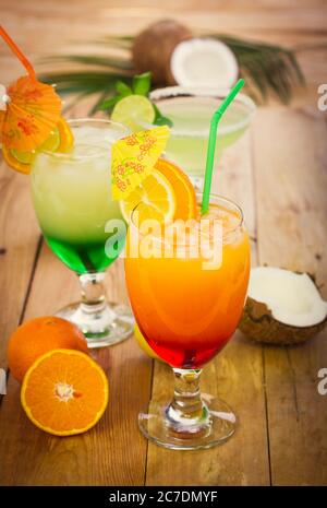 Tropical Drinks Stock Photo