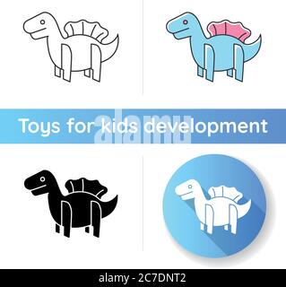 Dino logo set. Dinosaur logotype. Raptor sport mascot design. Vector T ...