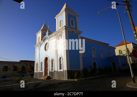 Church in Sao Felipe, Cape Verde Stock Photo