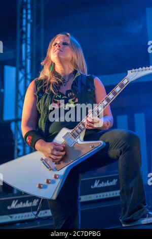 Thundermother, schwedische Hard-Rock-Band, Harley Days, Hamburg, Großmarkt, Hauptbühne, 24.06.2017 Stock Photo