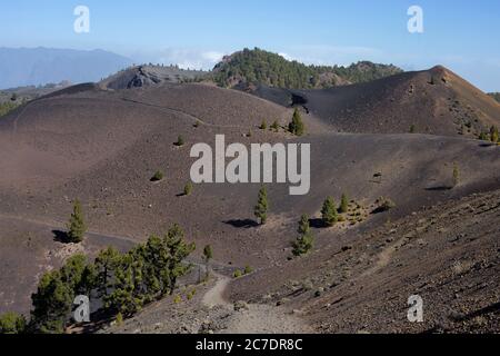 Volcano route in the Island of La Palma Stock Photo