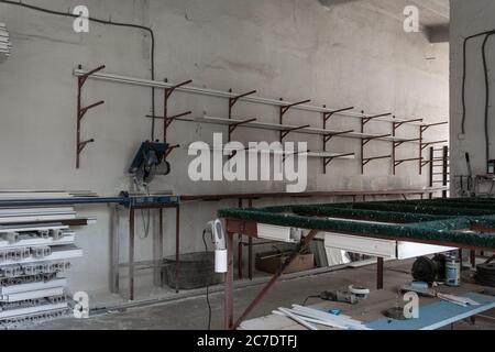 Window Pvc Factor PVC windows (plastic windows) manufacturing, window frame profile ...