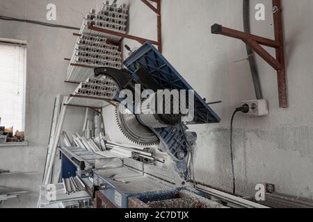 PVC window production. A small factory for the production of pvc ...