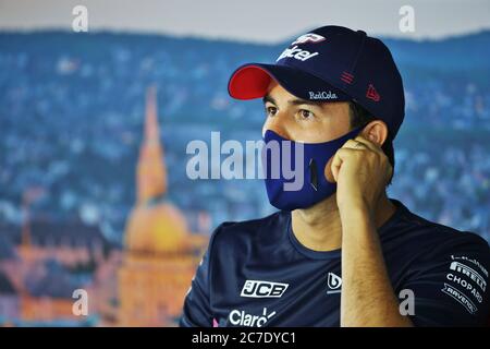 Hungaroring, Budapest, Hungary. 16th July, 2020. F1 Grand Prix of Hungary, drivers arrival and track inspection day; 11 Sergio Perez MEX, BWT Racing Point F1 Team Credit: Action Plus Sports/Alamy Live News Stock Photo