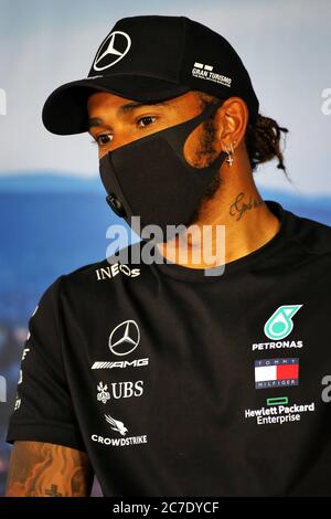 Hungaroring, Budapest, Hungary. 16th July, 2020. F1 Grand Prix of Hungary, drivers arrival and track inspection day; 44 Lewis Hamilton GBR, Mercedes-AMG Petronas Formula One Team Credit: Action Plus Sports/Alamy Live News