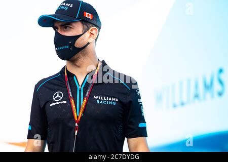 Hungaroring, Budapest, Hungary. 16th July, 2020. F1 Grand Prix of Hungary, drivers arrival and track inspection day; 6 Nicholas Latifi CAN, Williams Racing Credit: Action Plus Sports/Alamy Live News Stock Photo