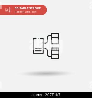 Prototyping Simple vector icon. Illustration symbol design template for web mobile UI element. Perfect color modern pictogram on editable stroke. Prot Stock Vector
