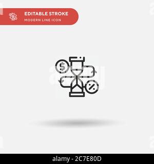 Convert Simple vector icon. Illustration symbol design template for web mobile UI element. Perfect color modern pictogram on editable stroke. Convert Stock Vector