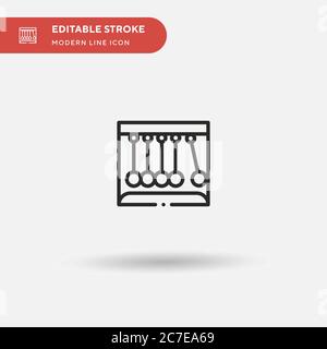 Momentum Simple vector icon. Illustration symbol design template for web mobile UI element. Perfect color modern pictogram on editable stroke. Momentu Stock Vector