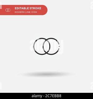 Adjustment Simple vector icon. Illustration symbol design template for web mobile UI element. Perfect color modern pictogram on editable stroke. Adjus Stock Vector