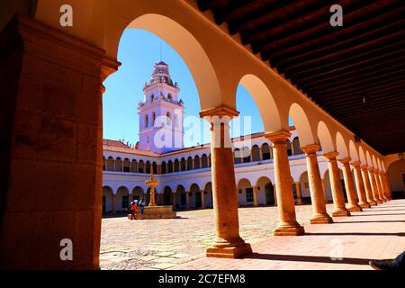 White city of Sucre in Bolivia Stock Photo