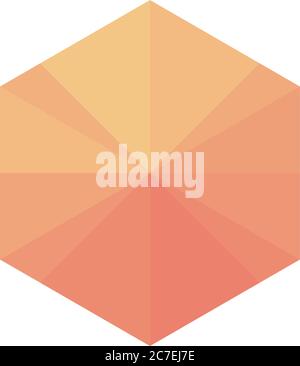 geometric pyramid shape icon over white background, line style, vector ...