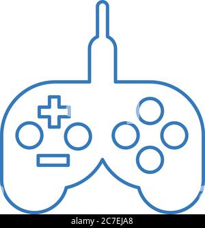 Game pad, joystick icon, vector graphics for various use. Stock Vector