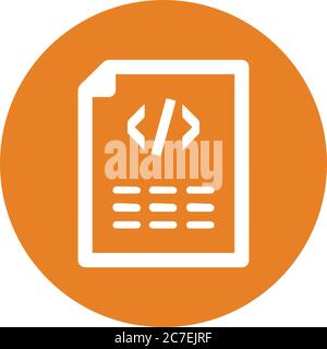 Coding, html code icon. Beautiful design and fully editable vector for commercial, print media, web or any type of design projects. Stock Vector