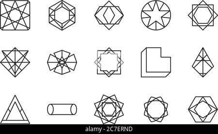 geometric cylinder shape icon over white background, line style, vector ...