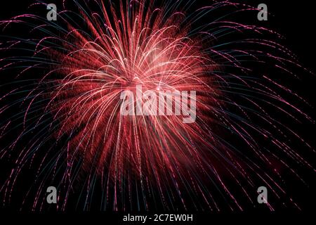 4th of July fireworks display, Temecula, California, USA, North America ...