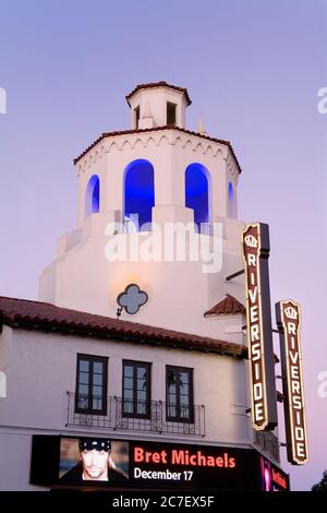 Historic Fox Theater in Riverside City, California, USA, North America Stock Photo