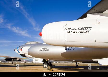 Boeing B-47 Strato Jet Bomber at March Field Air Museum, Riverside County, California, USA, North America Stock Photo