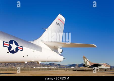 Boeing B-47 Strato Jet Bomber at March Field Air Museum, Riverside County, California, USA, North America Stock Photo