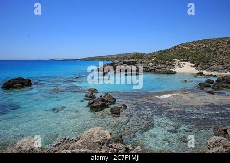 Kerdodasos beach crete private blue lagoon paradise red sand coast summer 2020 covid-19 holidays modern high quality prints