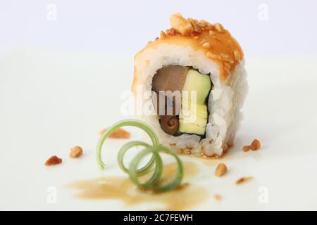 Tuna Inside out Sushi Stock Photo