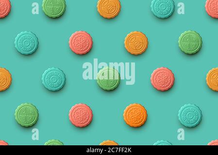 Cookie seamless pattern Stock Vector
