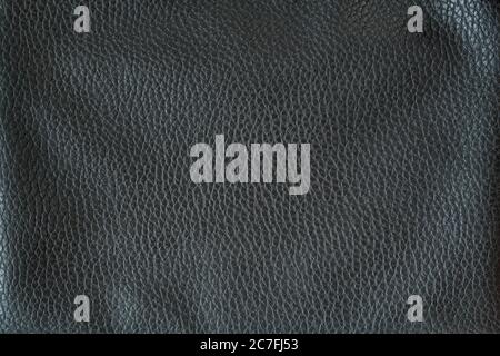 Smooth seamless texture Leather. Black color. Close up Stock Photo