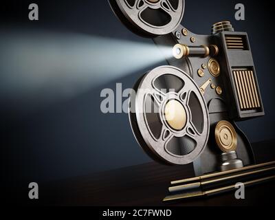 Vintage projector Stock Vector Images - Alamy
