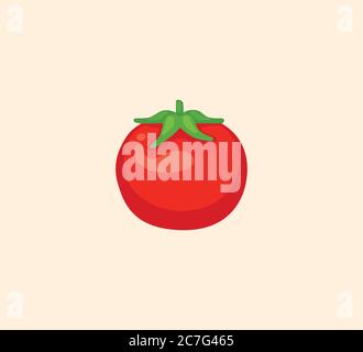 Tomato vector isolated illustration. Tomato vector Stock Vector