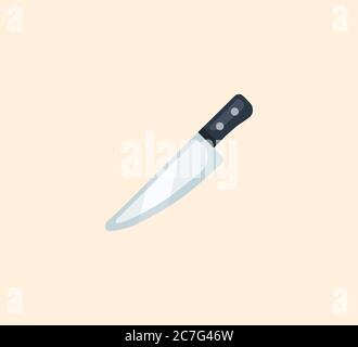 Knife vector isolated illustration. Knife icon Stock Vector
