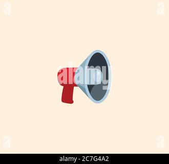 Megaphone vector isolated illustration. Megaphone icon Stock Vector