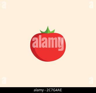 Tomato vector isolated illustration. Tomato vector Stock Vector