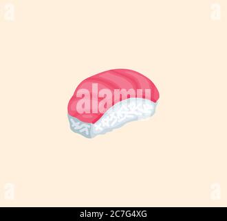 Sushi vector isolated illustration. Sushi icon Stock Vector