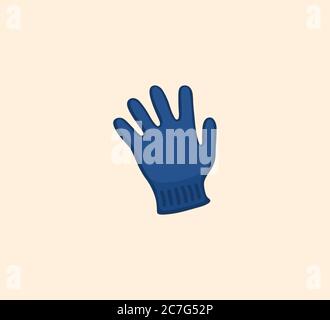 Glove vector isolated illustration. Glove icon Stock Vector
