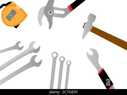 A set of repair toolkits. Stock Photo